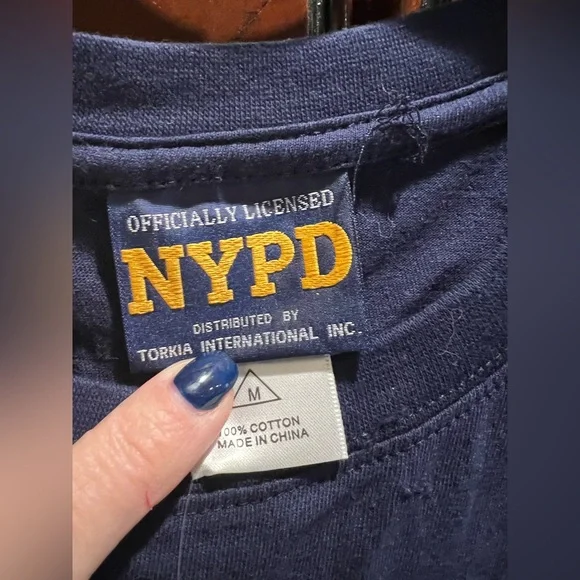 New York Police Department NYPD Adult Short Sleeve T Shirt - M - Picture 4 of 7